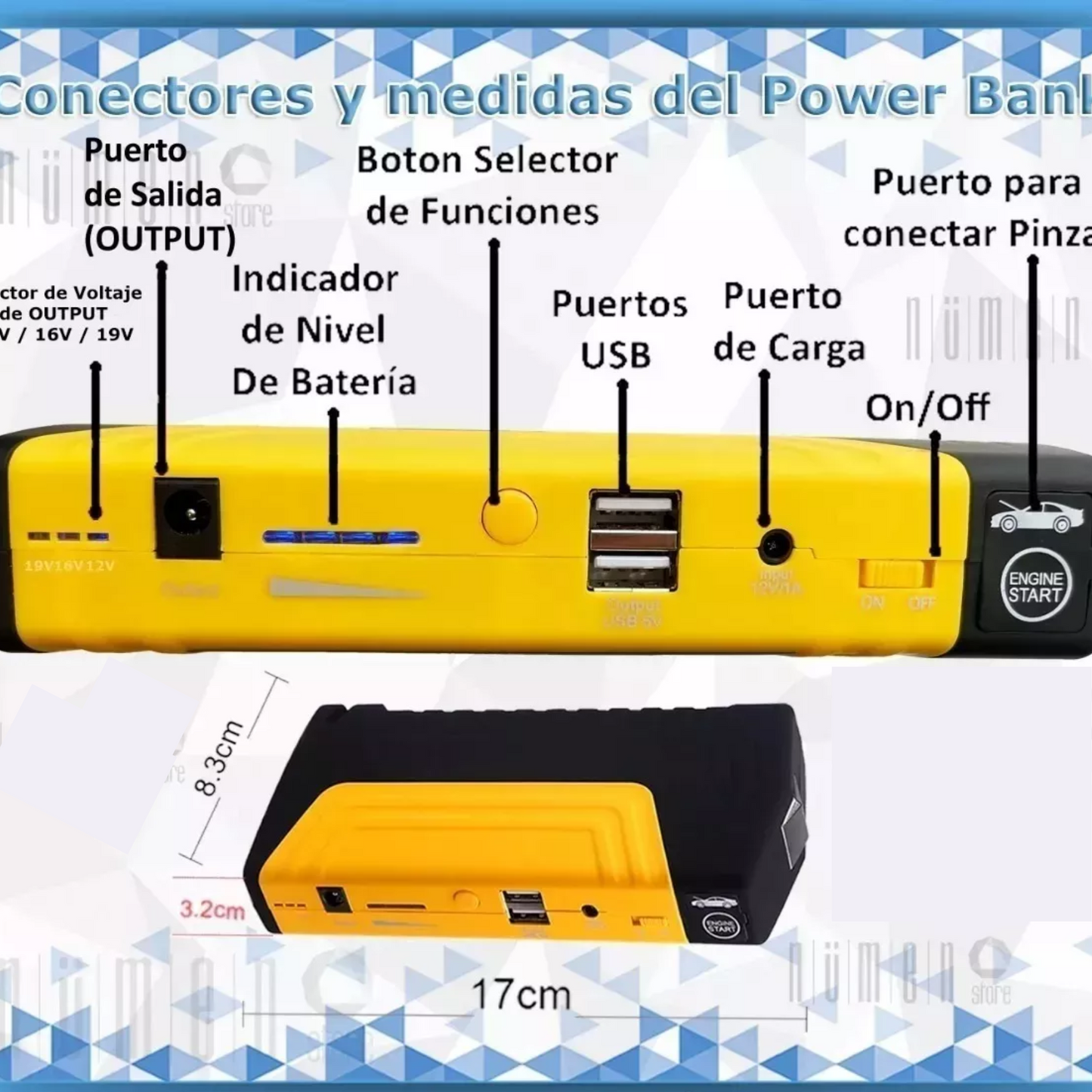 Kit Arrancador más Inflador De Neumático
