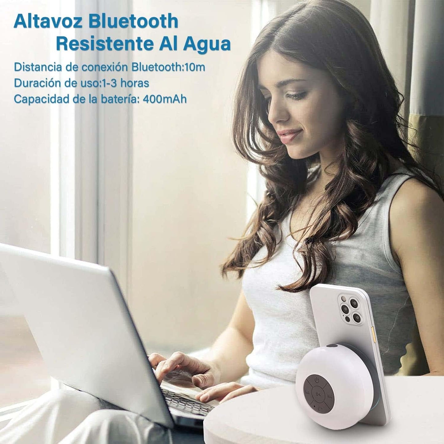 AQUABEAT Parlante Bluetooth para ducha